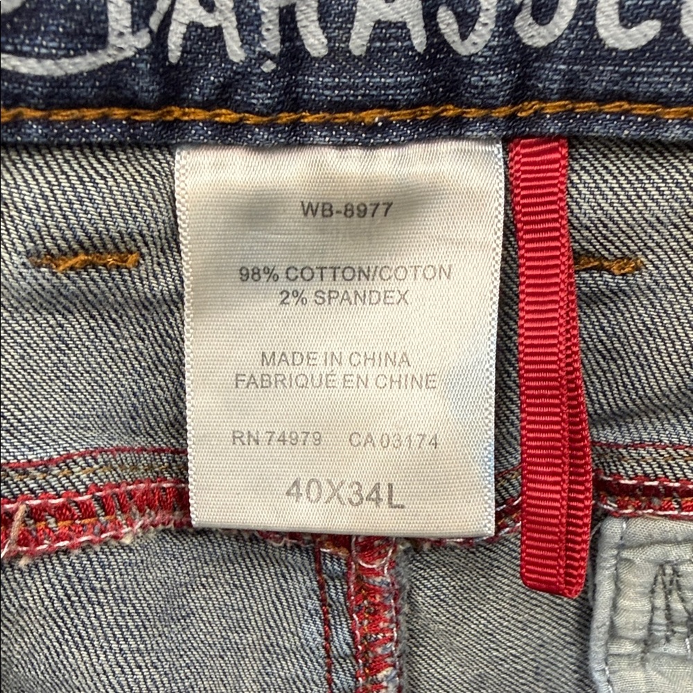 Parasuco Dark Blue Relaxed Men's Jeans - Picture 5 of 5